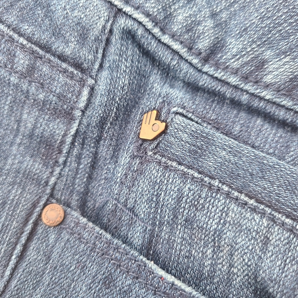 Sasson Straight Leg Hustle Size 16 Blue Jeans, OOH LA LA. - Picture 8 of 10